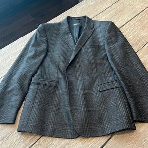 Strellson Wool blazer. Size 44. Brown plaid